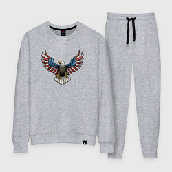 Костюм хлопковый женский Eagle - America, цвет: меланж