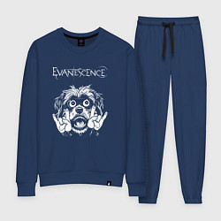 Костюм хлопковый женский Evanescence rock dog, цвет: тёмно-синий