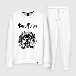 Костюм хлопковый женский Deep Purple - rock dog, цвет: белый