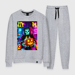 Женский костюм Minecraft and halloween collaboration - ai art