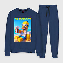 Женский костюм Minecraft and Simpsons collaboration - ai art