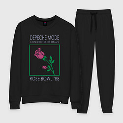 Костюм хлопковый женский Depeche Mode - Rose Bowl 88, цвет: черный