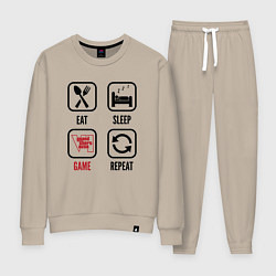Женский костюм Eat - sleep - GTA6 - repeat