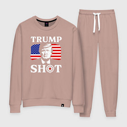 Костюм хлопковый женский Trump shot, цвет: пыльно-розовый