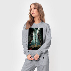 Костюм хлопковый женский Череп - своя культура, цвет: меланж — фото 2