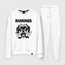 Костюм хлопковый женский Ramones - rock dog, цвет: белый