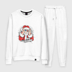 Костюм хлопковый женский Cool Santa, цвет: белый