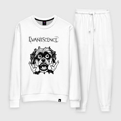 Костюм хлопковый женский Evanescence - rock dog, цвет: белый