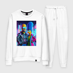 Женский костюм Гомер и Мардж Симпсоны - киберпанк