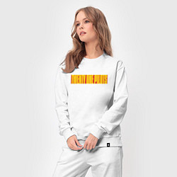 Костюм хлопковый женский Twenty one pilots - color logo, цвет: белый — фото 2