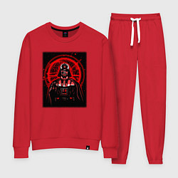 Костюм хлопковый женский Звезда смерти Дарт Вейдер, цвет: красный