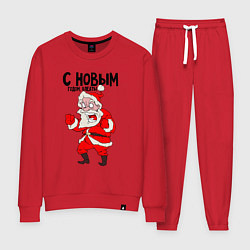 Женский костюм Злой дед мороз с новым годом блеать