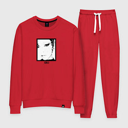 Костюм хлопковый женский Xg Idol, цвет: красный