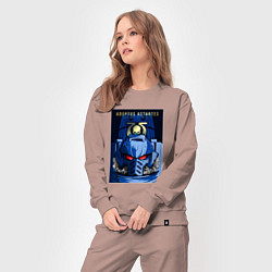 Костюм хлопковый женский Ультрамарин, цвет: пыльно-розовый — фото 2