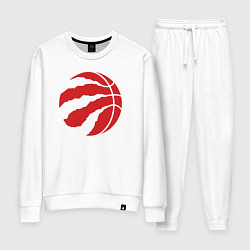 Костюм хлопковый женский Raptors ball, цвет: белый