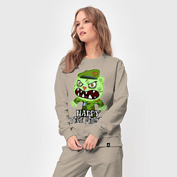 Костюм хлопковый женский Angry - Flippy, цвет: миндальный — фото 2