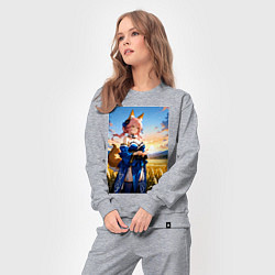 Костюм хлопковый женский Tamamo no Mae Fate Grand Order, цвет: меланж — фото 2