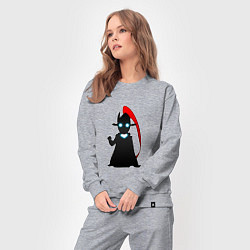 Костюм хлопковый женский Игрит - поднятие уровня в одиночку, цвет: меланж — фото 2