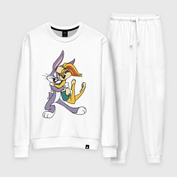 Костюм хлопковый женский Bugs Bunny - Lola Bunny, цвет: белый