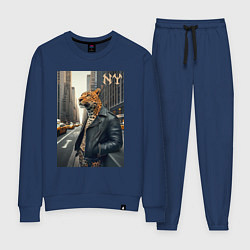 Женский костюм Леопард-модник житель Нью-Йорка