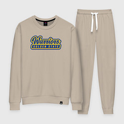 Костюм хлопковый женский Warriors - Golden State, цвет: миндальный