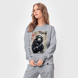 Костюм хлопковый женский Style monkey, цвет: меланж — фото 2