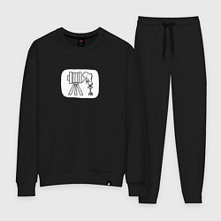 Женский костюм Старый фотоаппарат