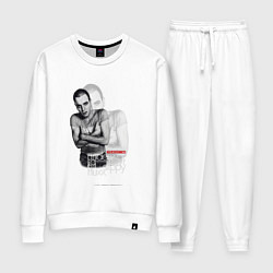 Костюм хлопковый женский Underworld - trainspotting born slippy, цвет: белый