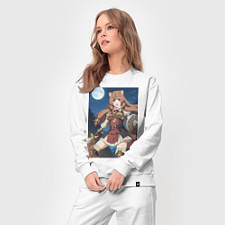 Костюм хлопковый женский Рафталия сражается в ночи, цвет: белый — фото 2