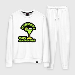 Костюм хлопковый женский Мамасите нужна маргарита, цвет: белый