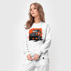 Костюм хлопковый женский Jeep road, цвет: белый — фото 2