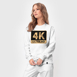 Костюм хлопковый женский 4K Ultra высокое качество, цвет: белый — фото 2