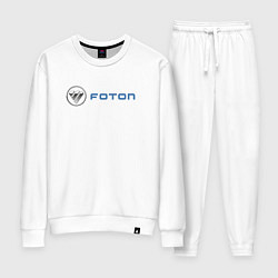 Костюм хлопковый женский Foton, цвет: белый