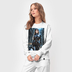 Костюм хлопковый женский Шинохира Рейка Gantz O, цвет: белый — фото 2