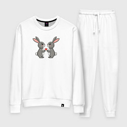 Женский костюм Влюбленные зайчики с сердечком