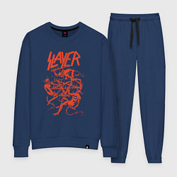 Костюм хлопковый женский Slayer Demon Skull, цвет: тёмно-синий