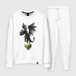 Костюм хлопковый женский Ender Dragon, цвет: белый