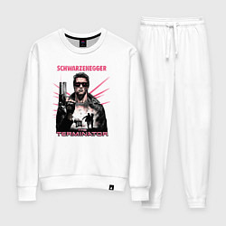 Костюм хлопковый женский Терминатор фильм 1, цвет: белый