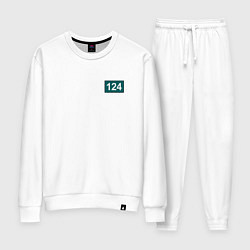Костюм хлопковый женский Игрок - 124, цвет: белый