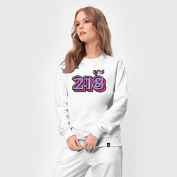 Костюм хлопковый женский Игрок 218, цвет: белый — фото 2