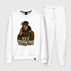 Костюм хлопковый женский XXXTentacion anime, цвет: белый