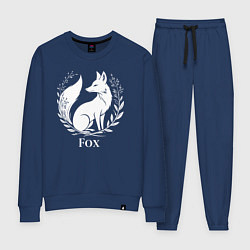 Костюм хлопковый женский Лисий герб с венком, цвет: тёмно-синий