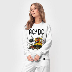 Костюм хлопковый женский ACDC Ballbreaker World Tour, цвет: белый — фото 2