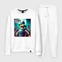 Костюм хлопковый женский Бендермен оператор службы спасения, цвет: белый