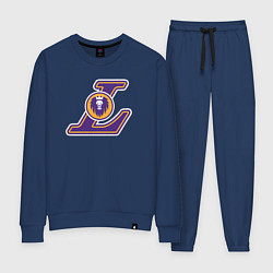 Костюм хлопковый женский Lakers lion, цвет: тёмно-синий