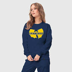 Костюм хлопковый женский Wu-tang Batman, цвет: тёмно-синий — фото 2
