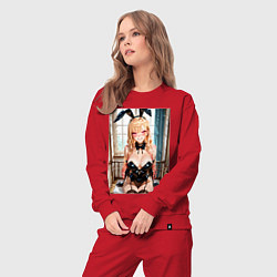 Костюм хлопковый женский Зайка Марин Китагава, цвет: красный — фото 2