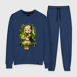 Костюм хлопковый женский Нахида из Genshin Impact, цвет: тёмно-синий