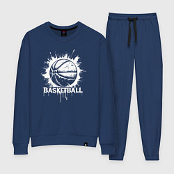 Костюм хлопковый женский Basketball взрыв энергии, цвет: тёмно-синий