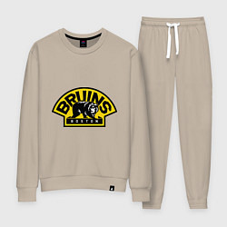 Костюм хлопковый женский HC Boston Bruins Label, цвет: миндальный